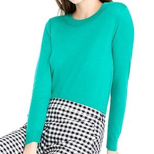 J Crew Womens XS Green Merino Wool Tippi Sweater